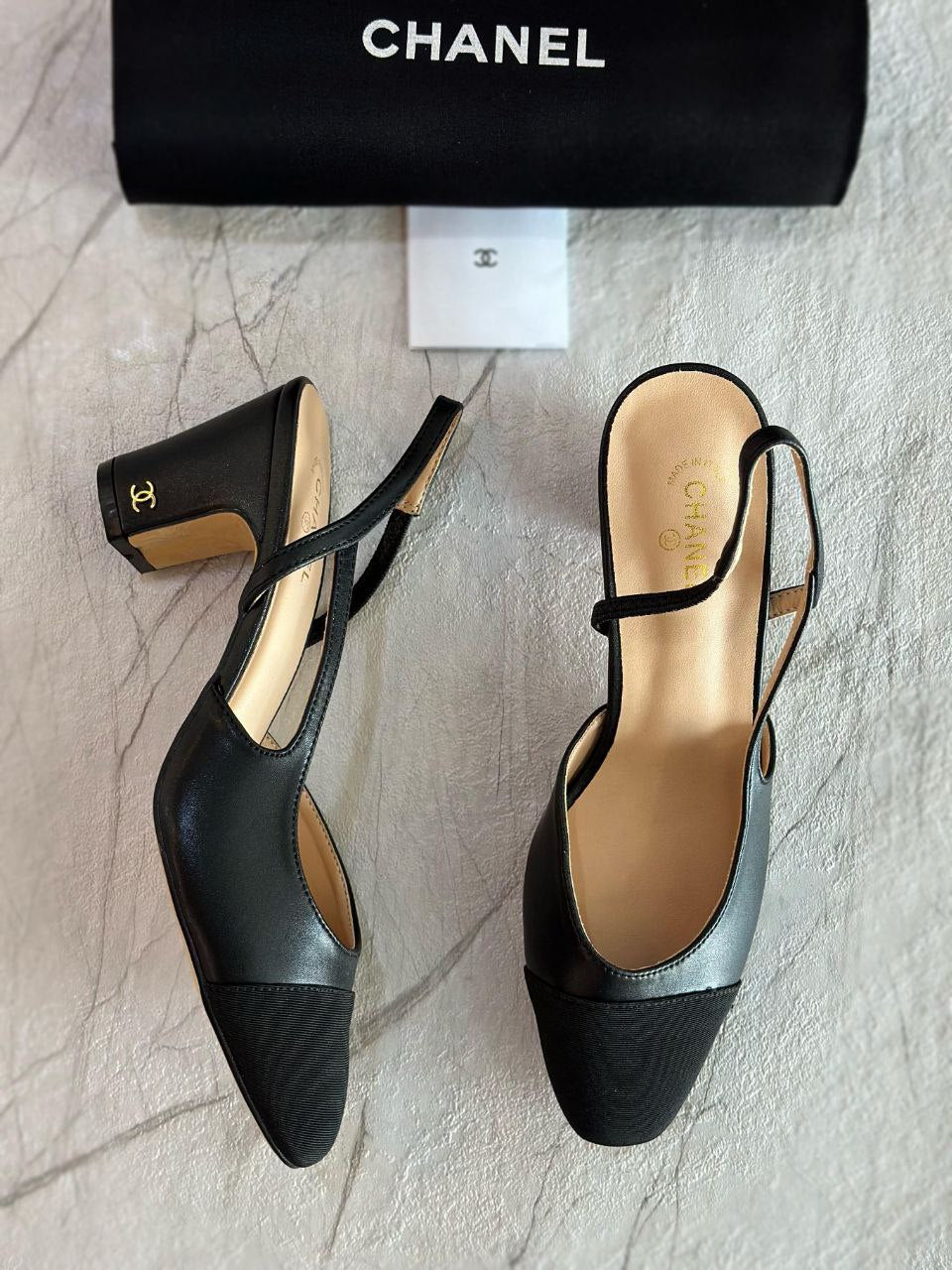 Chanel Slingback Pump - Zwart