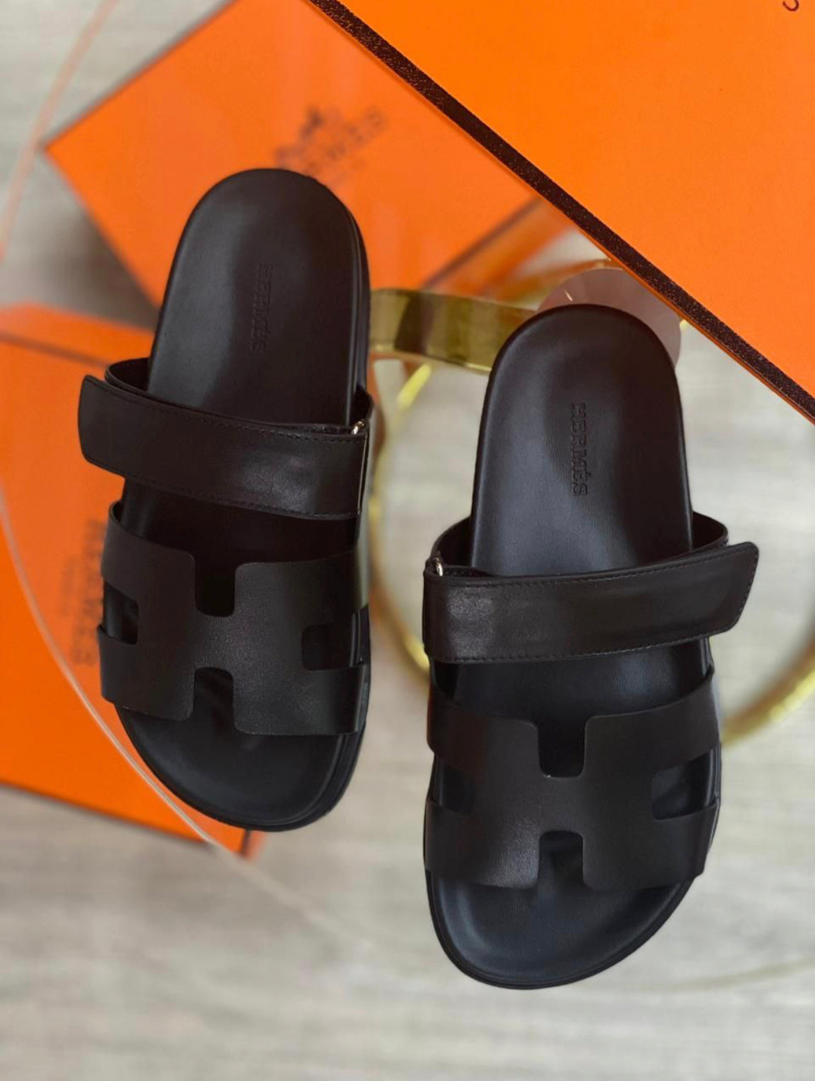 Hermès Chypre Sandalen - Zwart